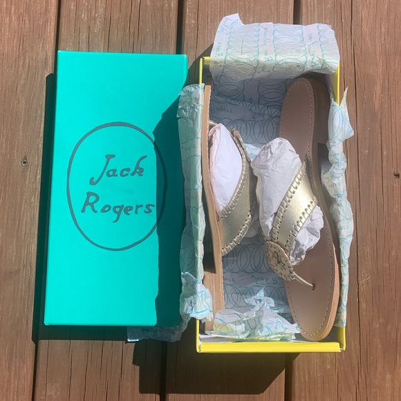 Jack Rogers Rowan Sandals Platinum. Size 10.5. - Picture 2 of 5